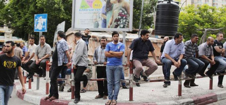 تضخم البطالة في فلسطين
